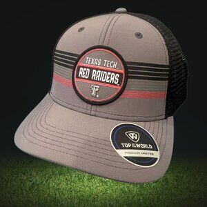 Top of the World Texas Tech Red Raiders Trucker Hat Cap Adjustable Black